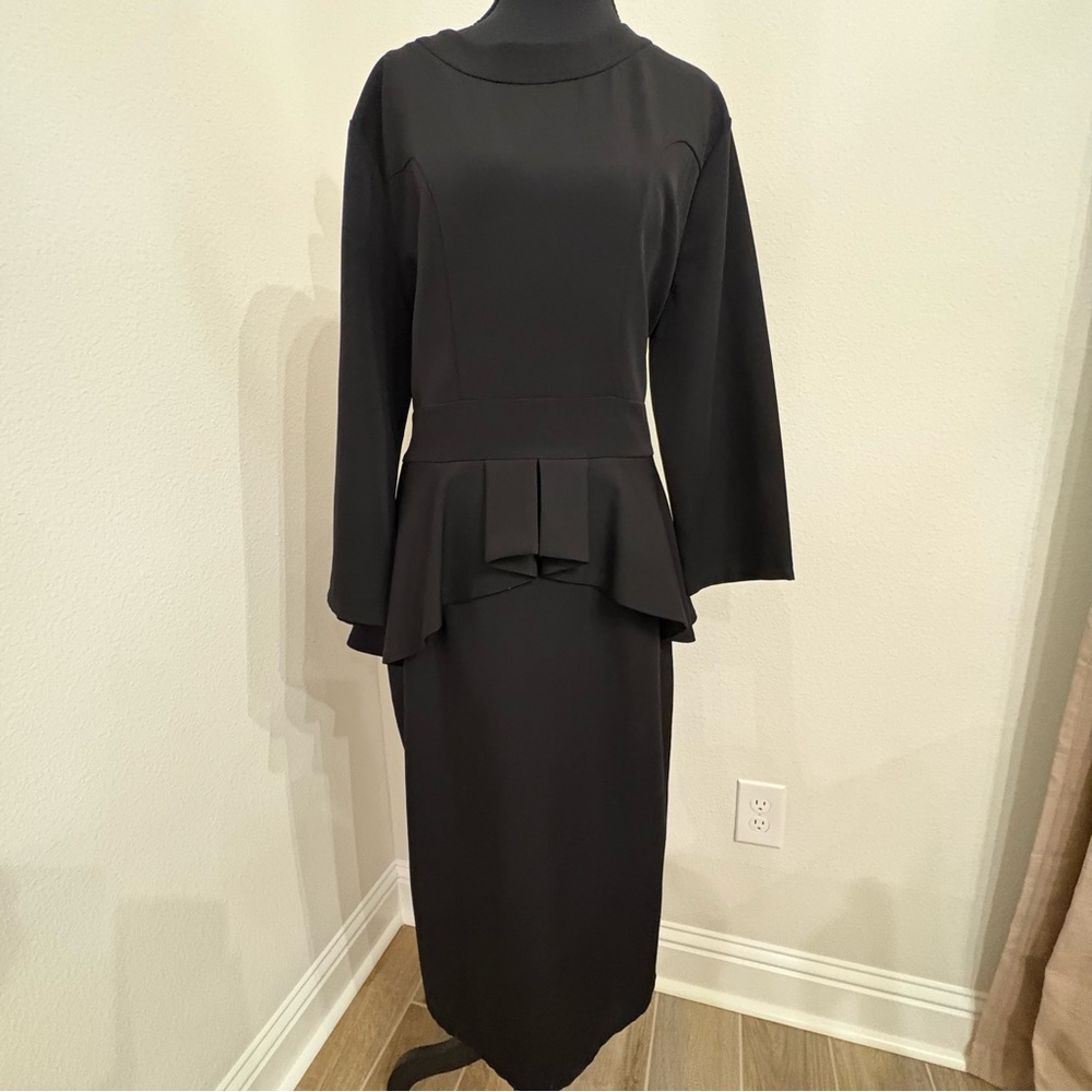 Chic Black Long Sleeve Dress